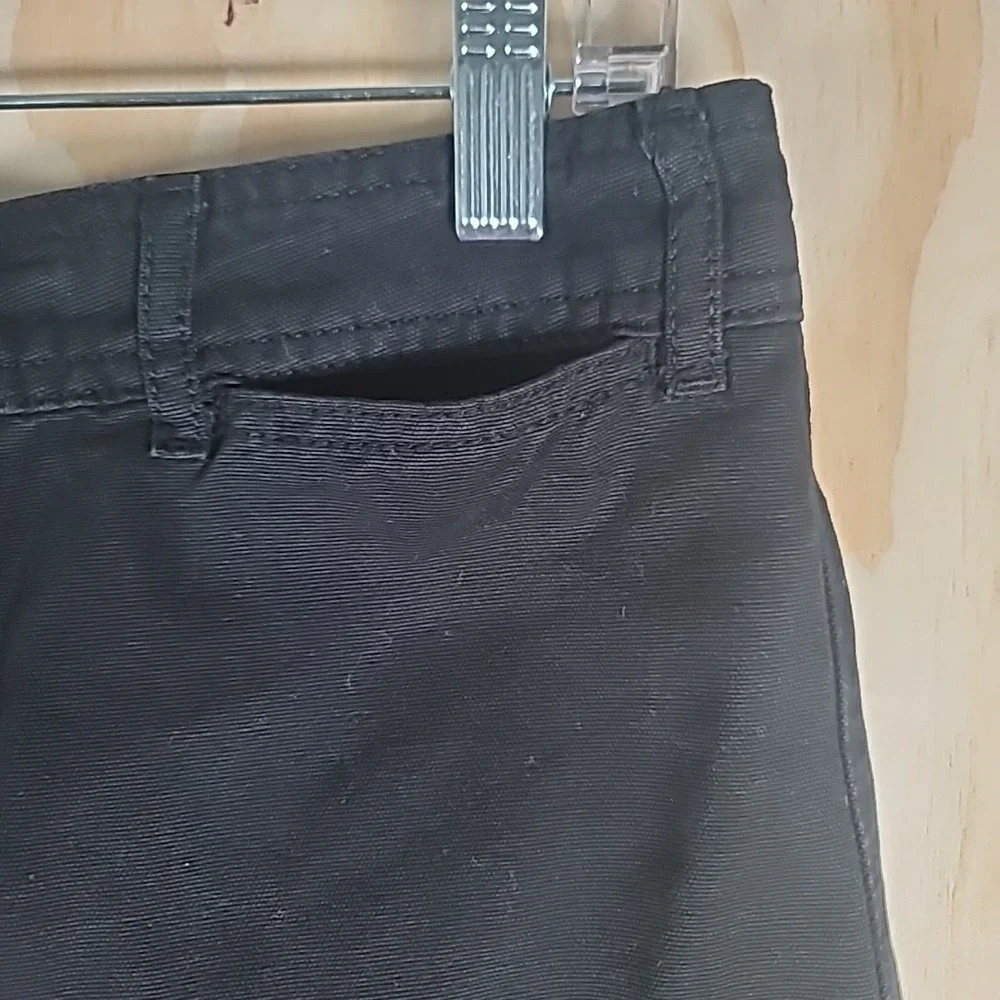 Free People Wide Leg Pants Womens 30  Black Crop High Rise We The Free